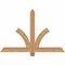 Ekena Millwork Redmond Smooth Timber Gable Bracket, Western Red Cedar, 48"W x 32"H x 1 1/2"D x 3 1/2"F, 16/12 Pitch GBW048X32X0204RED00SWR - alternate 1